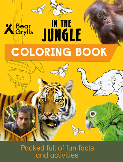 In the Jungle Coloring Book cover