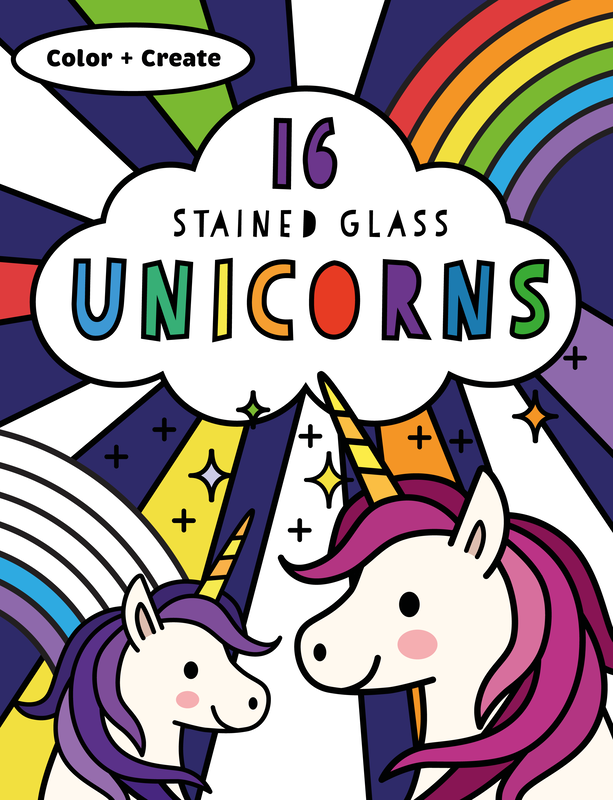 Stained Glass Unicorns book cover