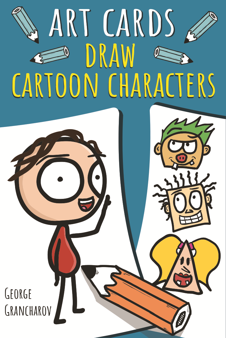 Art Cards: Draw Cartoon Characters card box