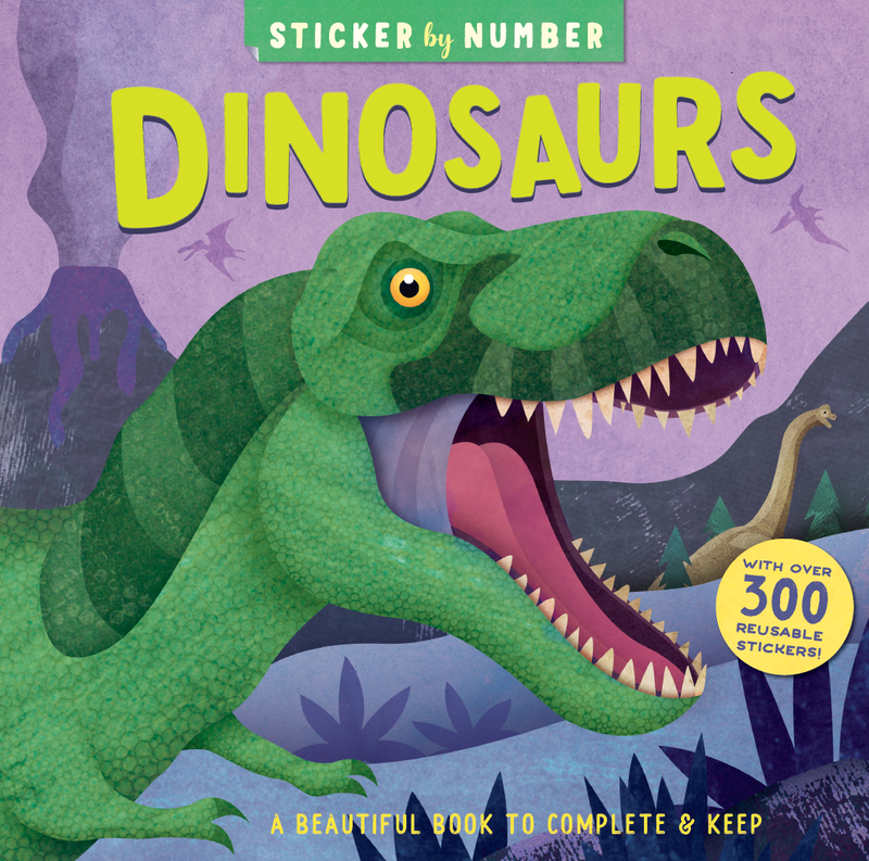 Sticker by Number: Dinosaurs cover